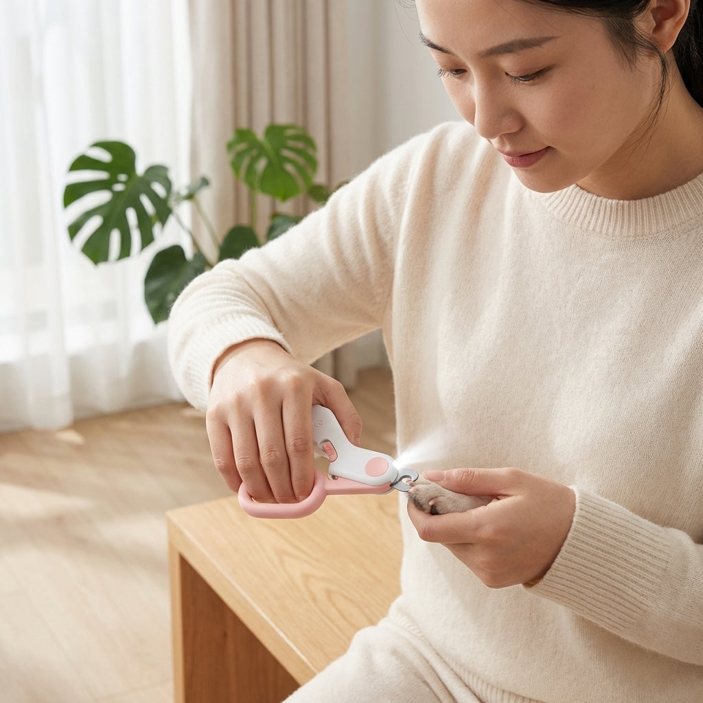The Vela Glow-Trim: LED Safety Nail Clipper