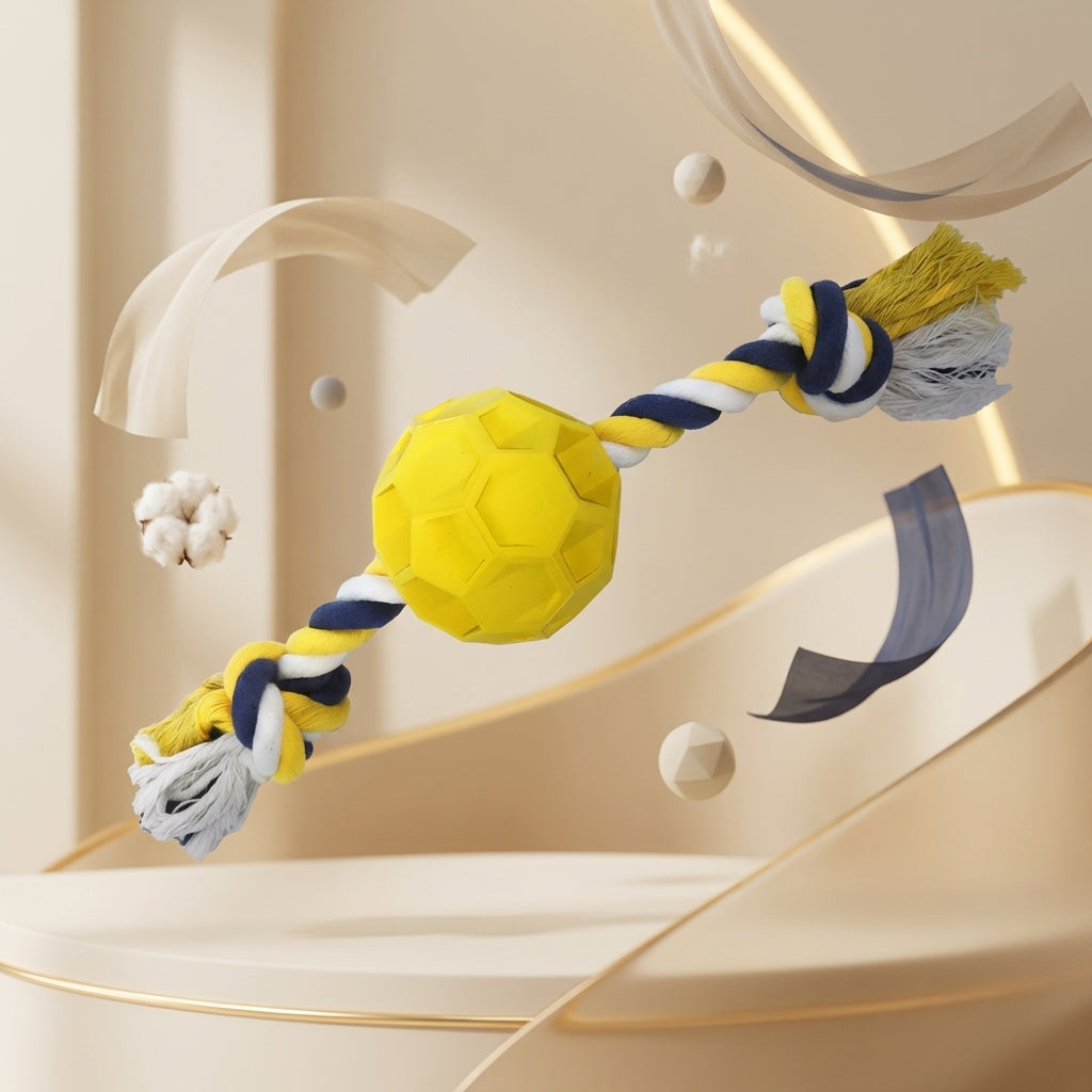 The Vela Dynamo: Indestructible Rope & Rubber Soccer Toy