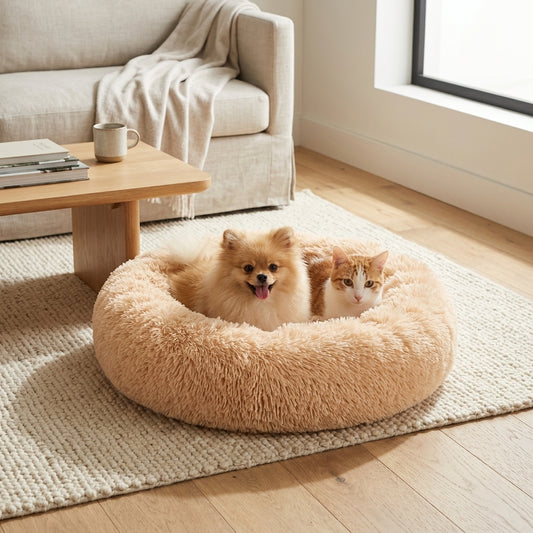 The Vela Cloud-Nest: Ultra-Plush Calming Pet Bed