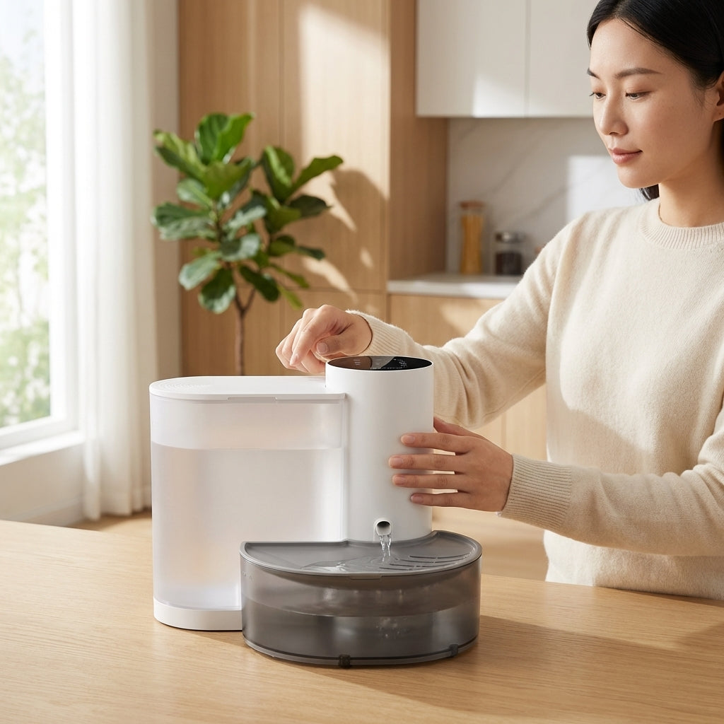 The Vela Flow-Fresh: Smart Automatic Water Fountain