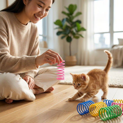 The Vela Spring-Sprint: 20-Piece Colorful Flexible Coil Set