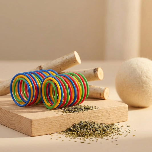 The Vela Spring-Sprint: 20-Piece Colorful Flexible Coil Set